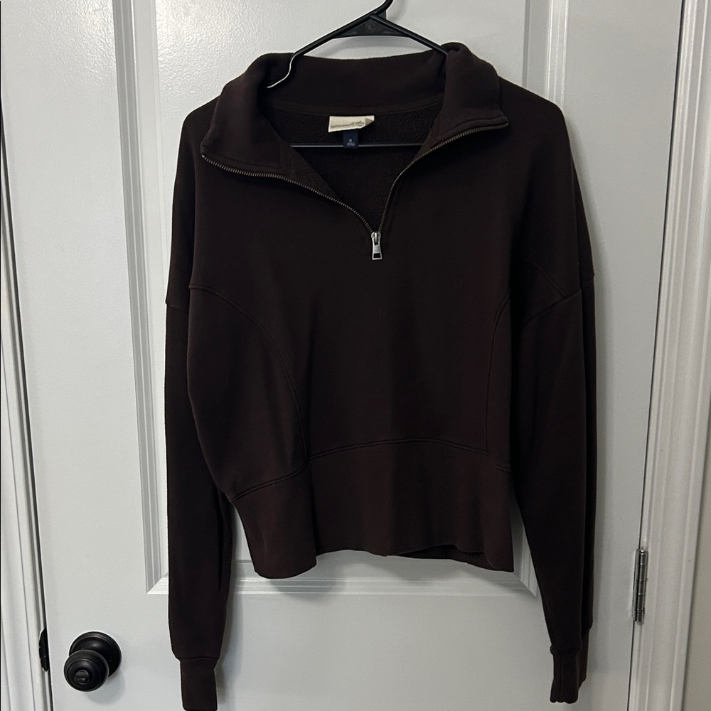 Universal Thread Dark Brown Turtleneck Jacket - image 1